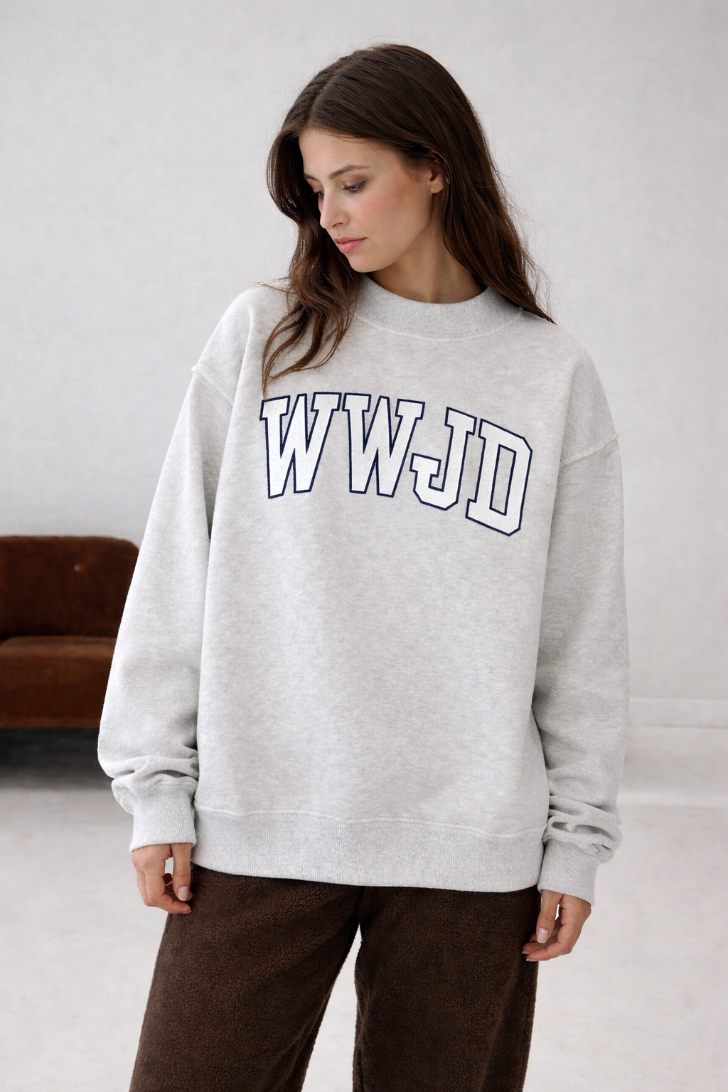 WWJD Mockneck Sweatshirt