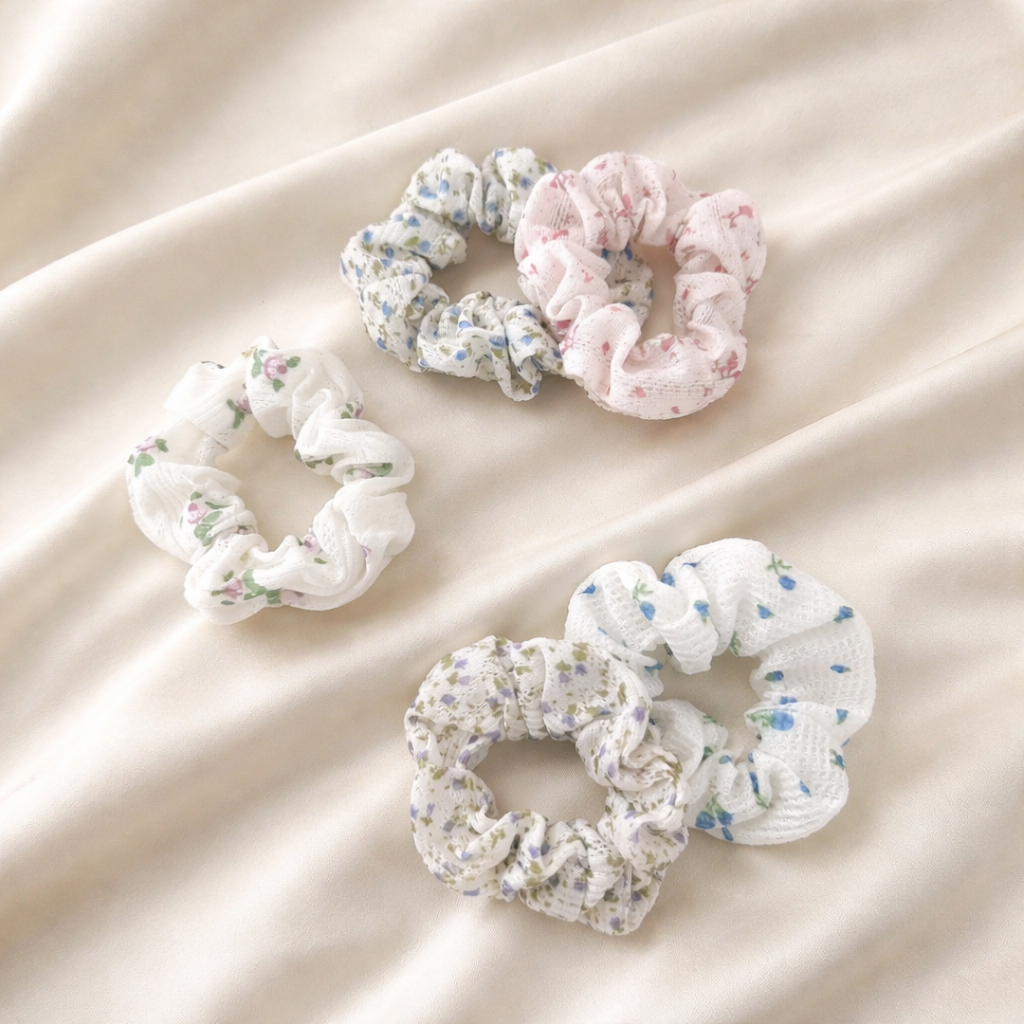 Saving Floral Scrunchies