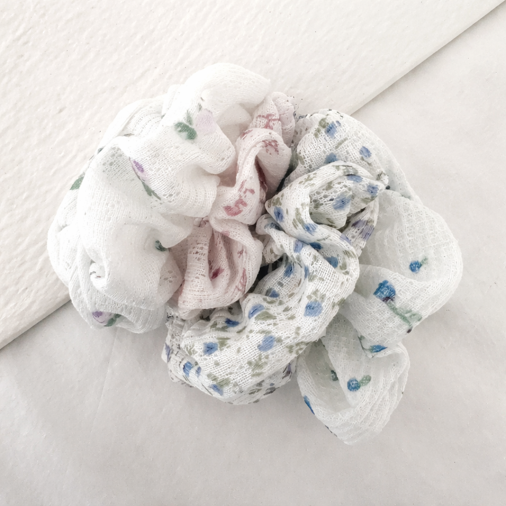Saving Floral Scrunchies