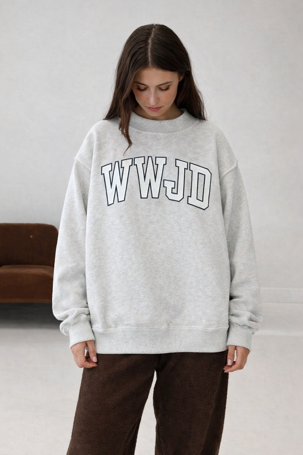 WWJD Mockneck Sweatshirt