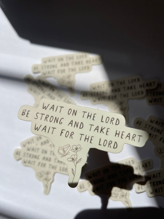 Wait on the Lord Sticker