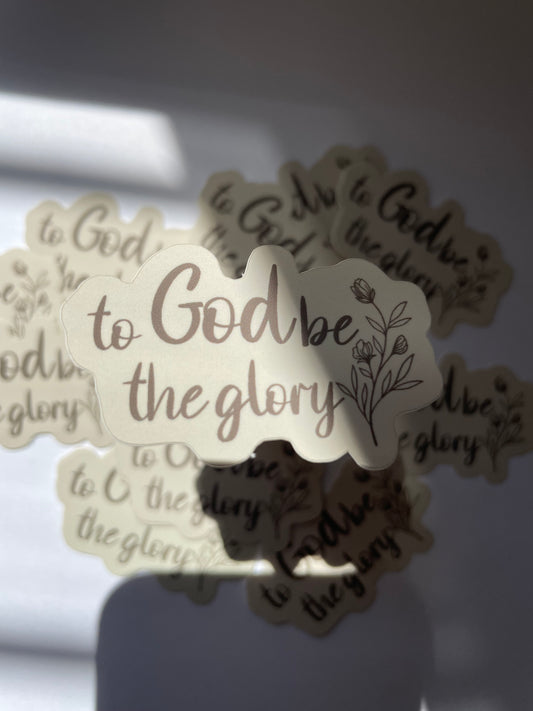 To God be the Glory Sticker