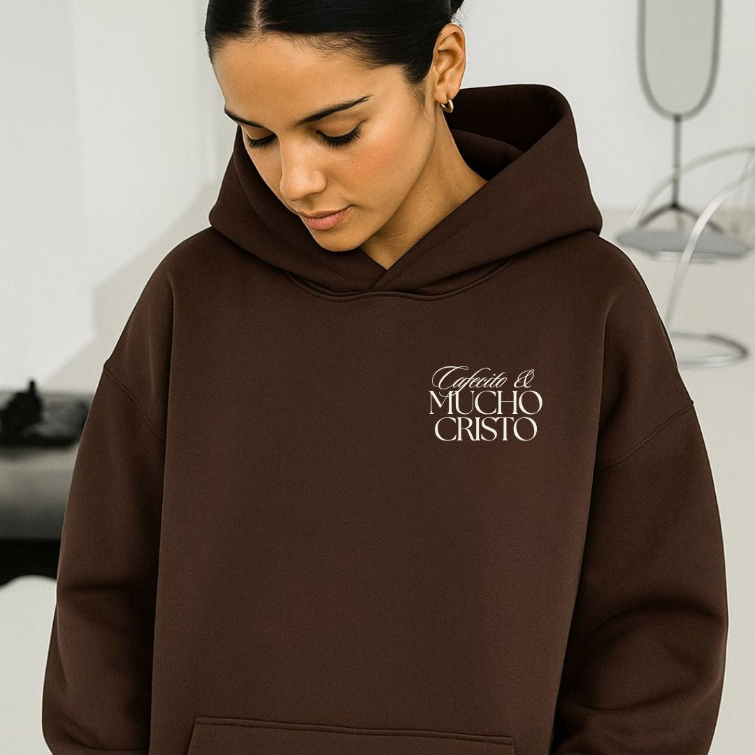 Cafecito & Mucho Cristo Hoodie PREMIUM