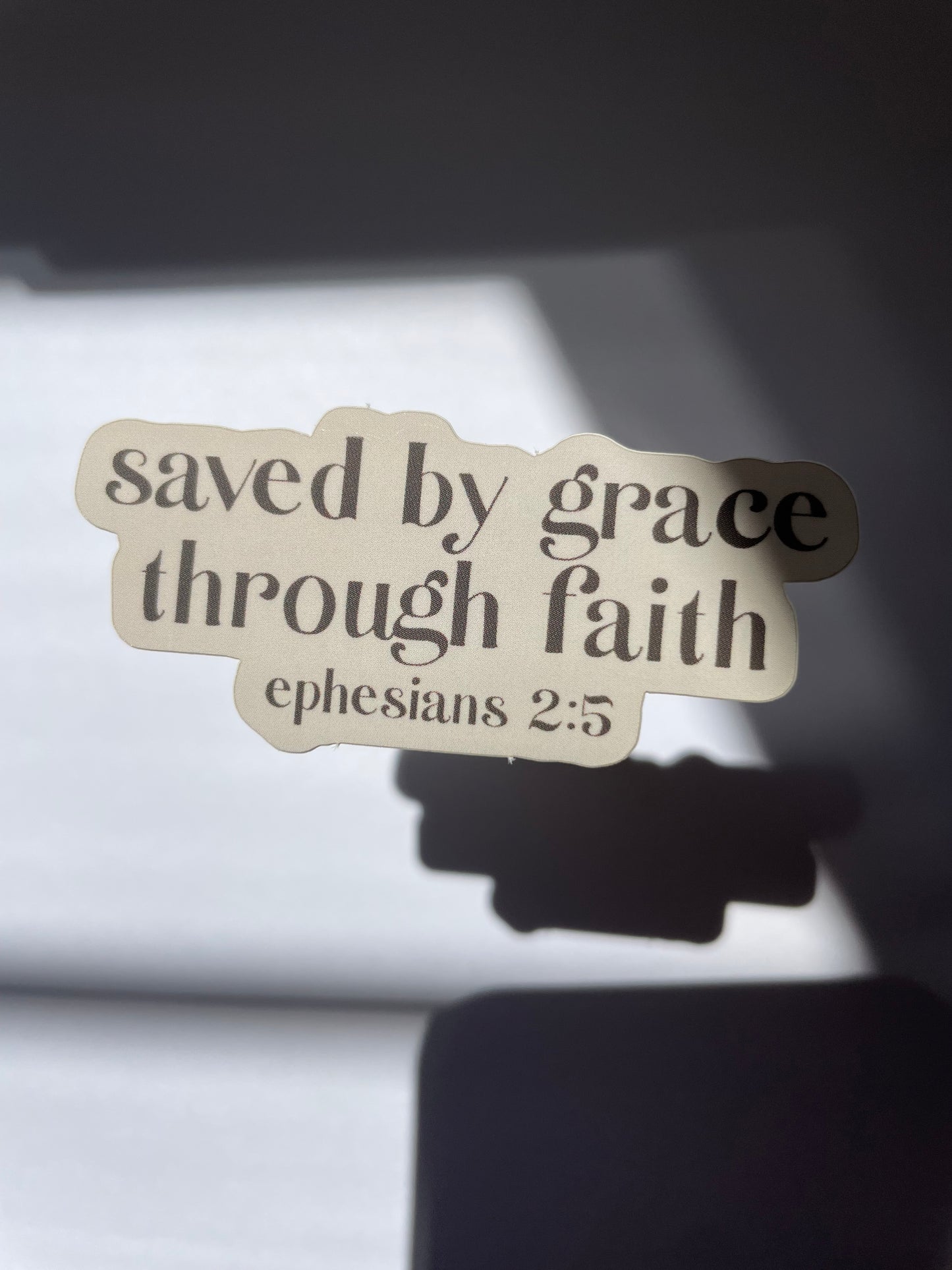 Saved by grace Sticker