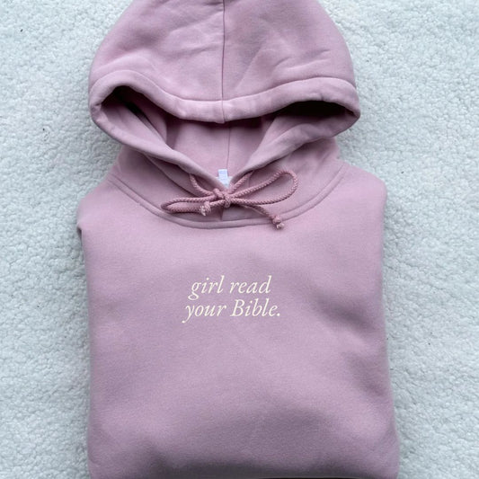 Girl Read Your Bible Oversized Hoodie PREMIUM