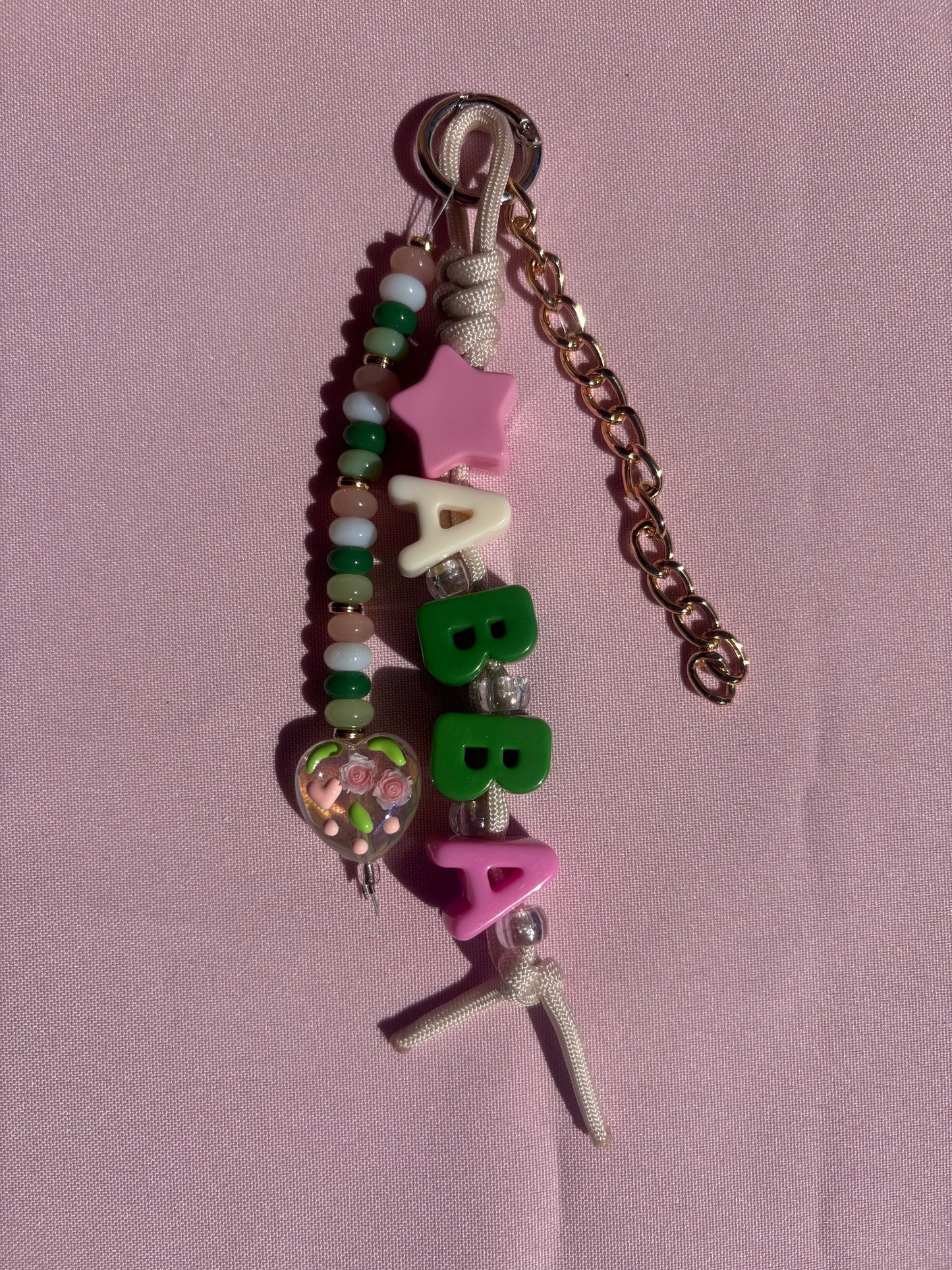 Chunky Letter Bag Charm
