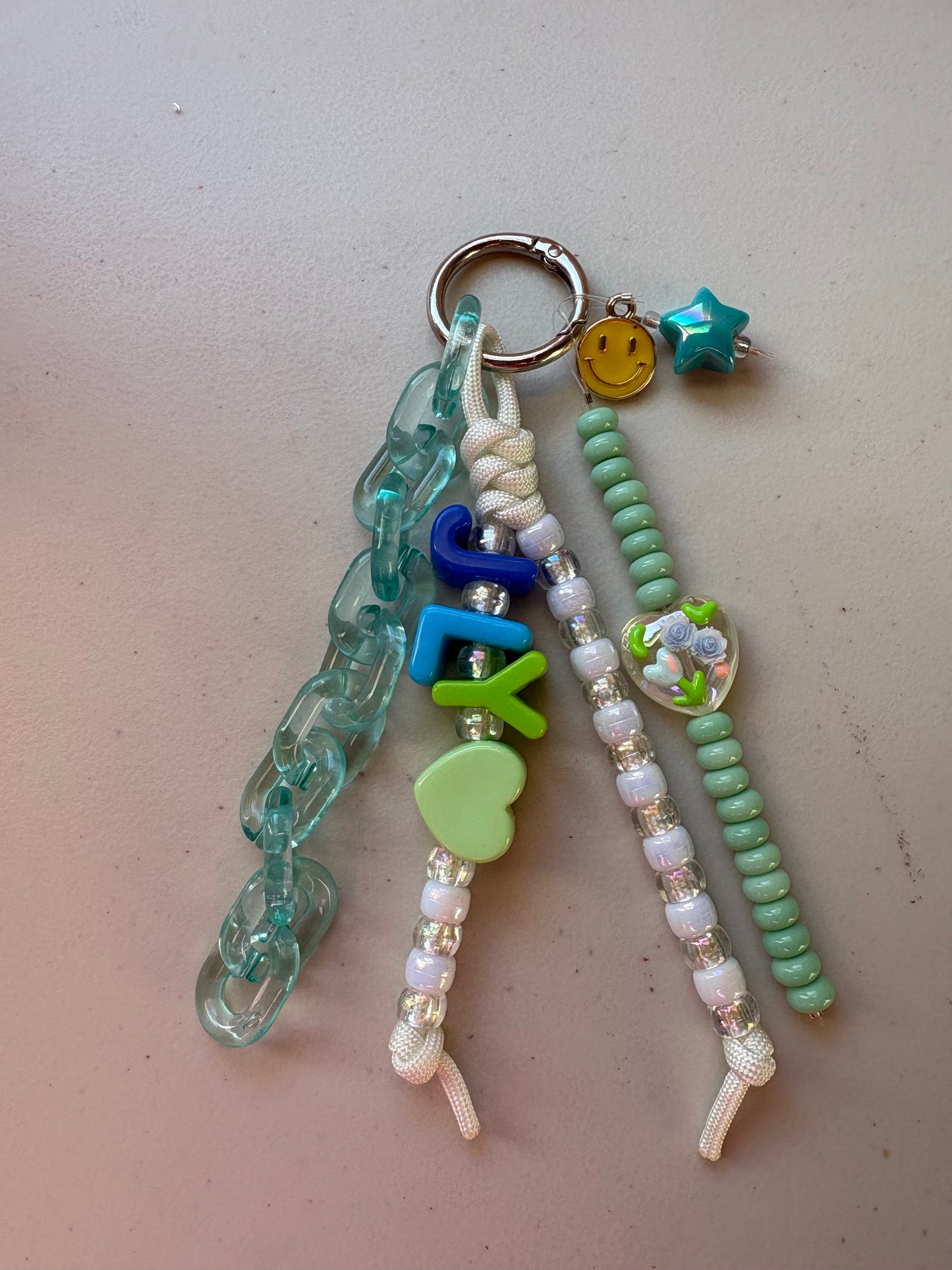 Chunky Letter Bag Charm