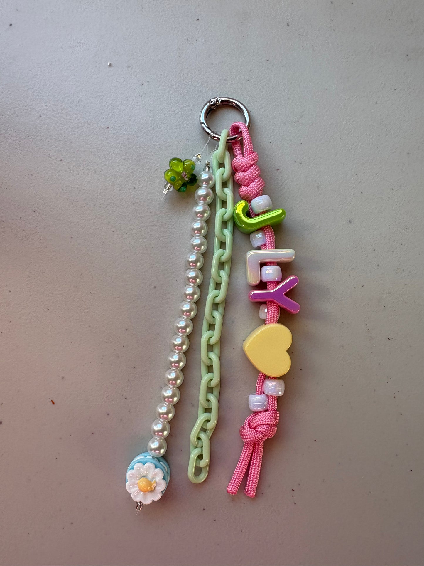 Chunky Letter Bag Charm