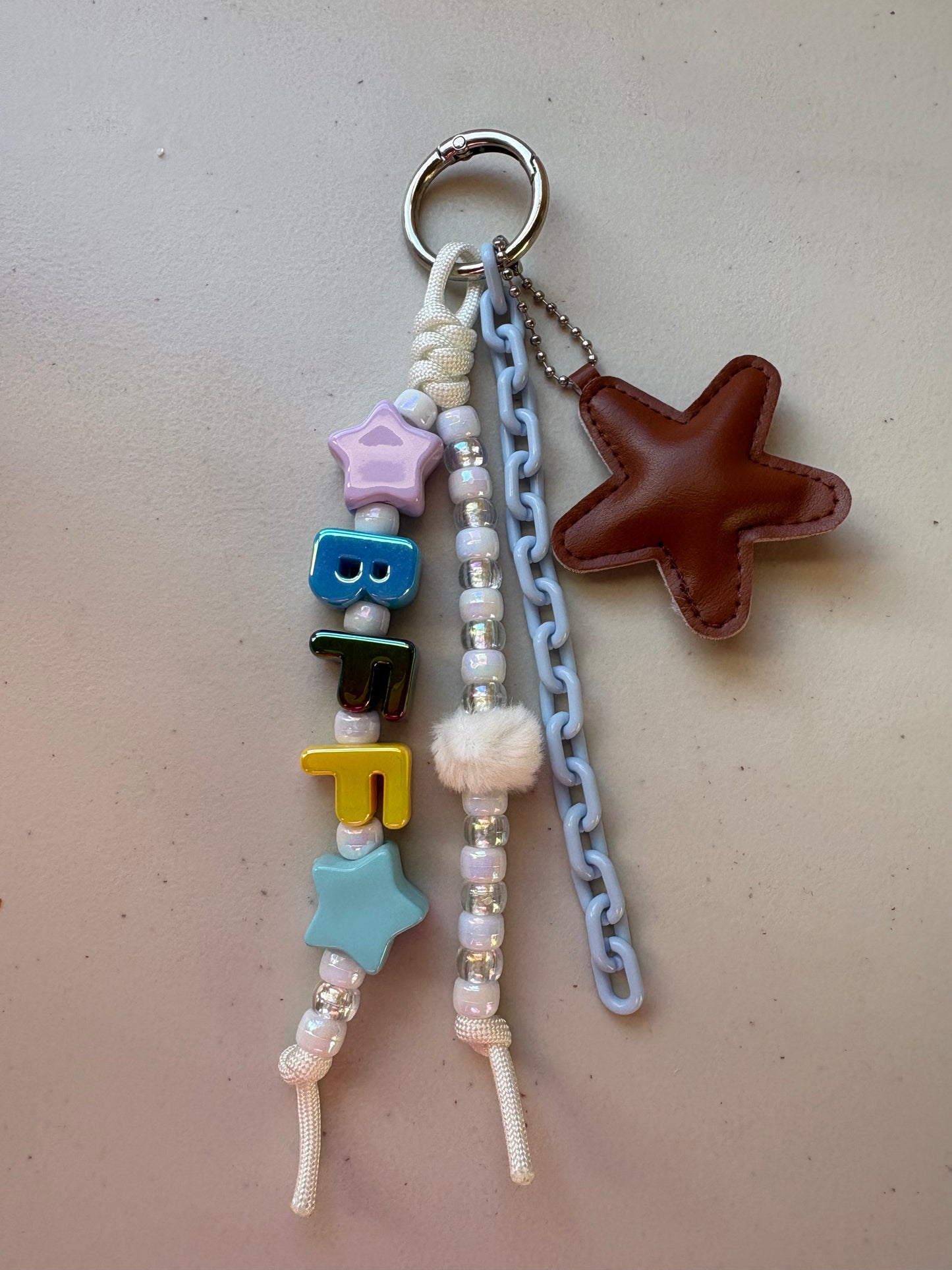 Chunky Letter Bag Charm