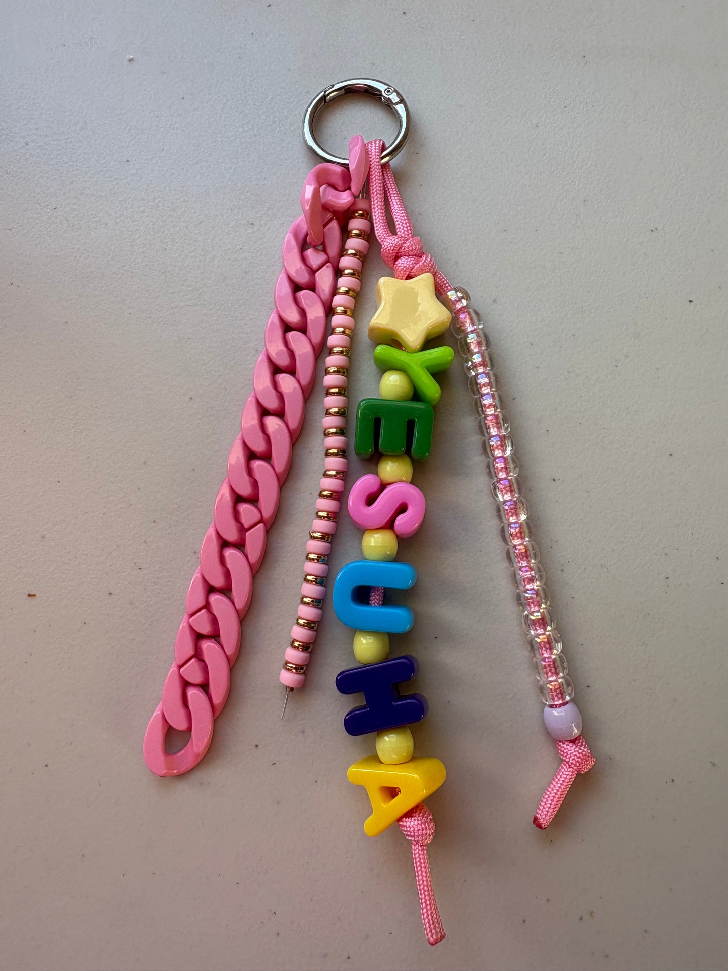 Chunky Letter Bag Charm