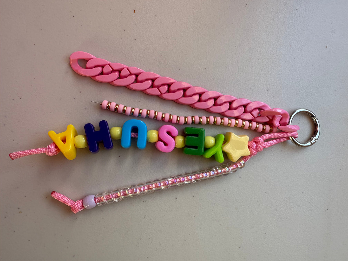 Chunky Letter Bag Charm