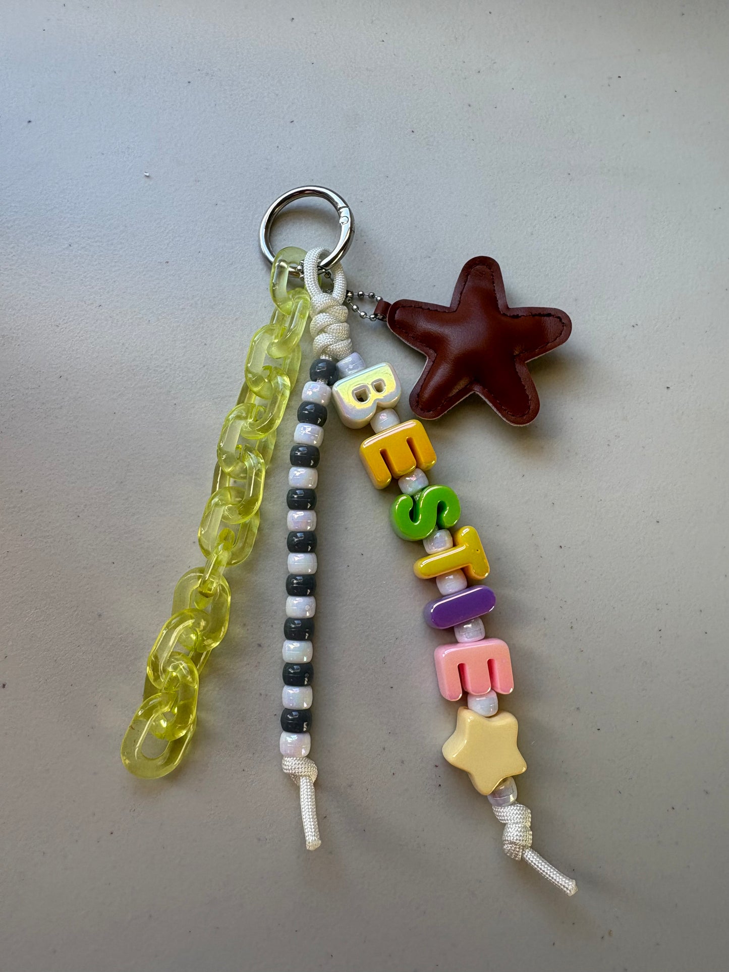 Chunky Letter Bag Charm