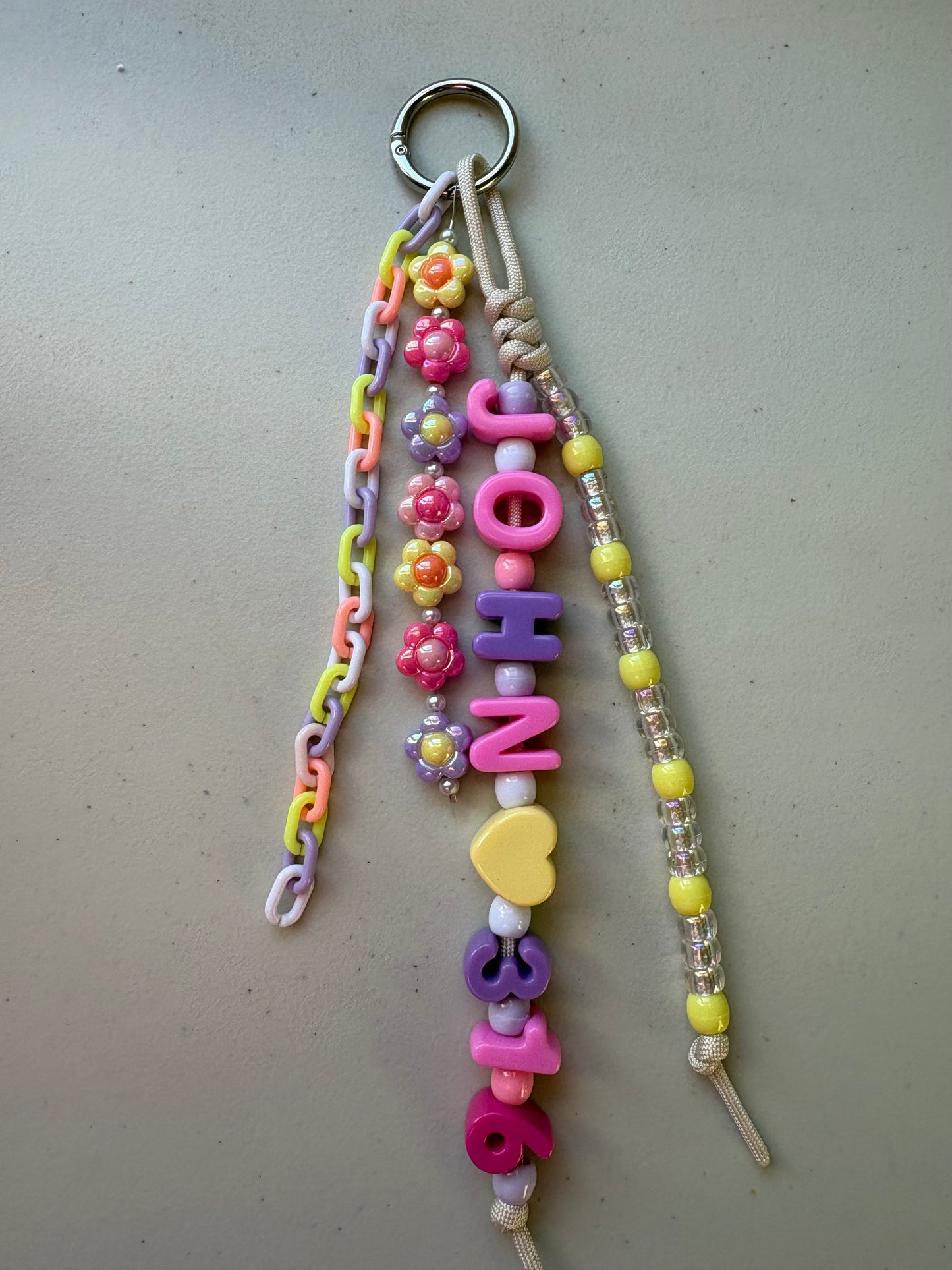 Chunky Letter Bag Charm