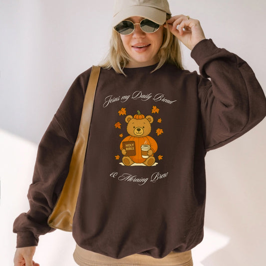 Pumpkin Bear Bible Sweatshirt