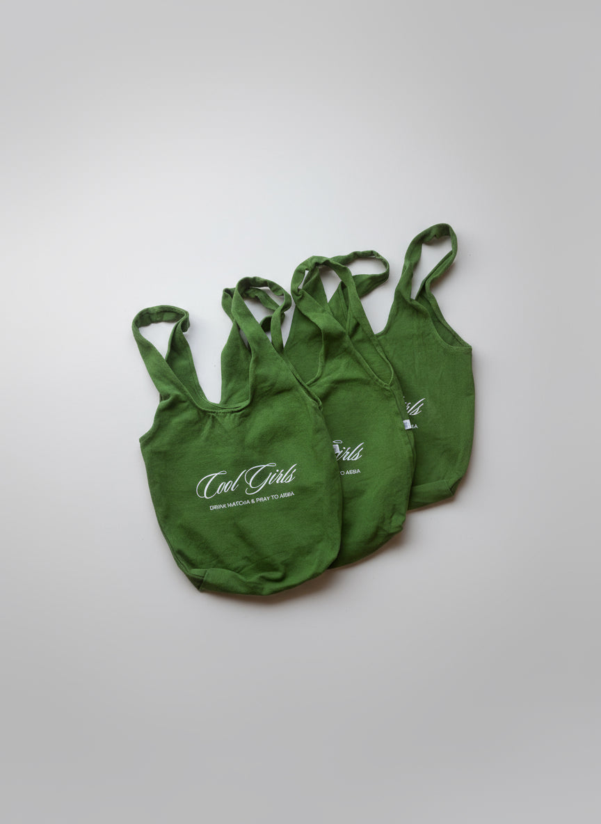 Cool Girls Drink Matcha & Pray To Abba Tote (READY TO SHIP)
