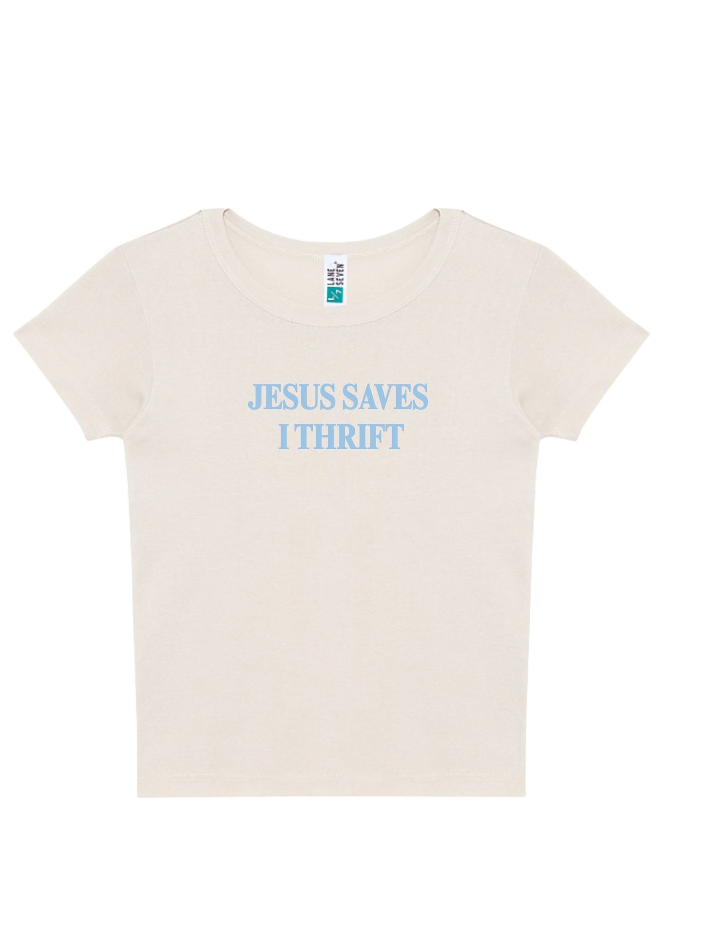Jesus Saves I Thrift Baby Tee